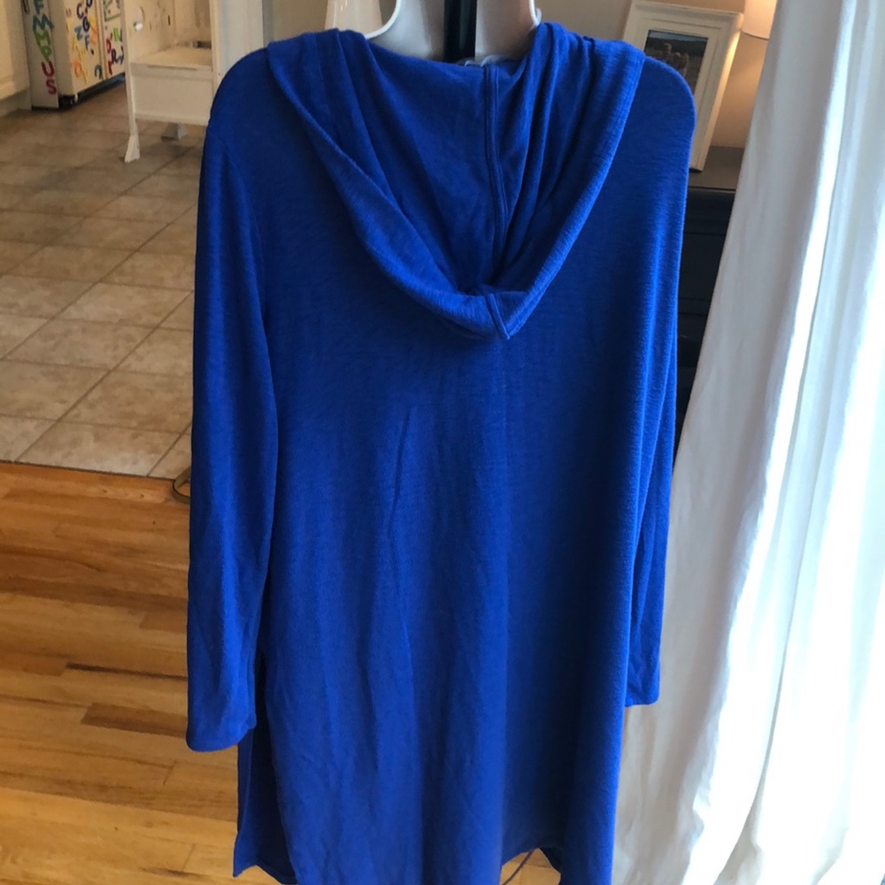 Stichfix Blue Hooded Cardigan
